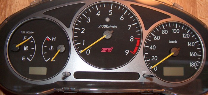 standard sti gauge cluster